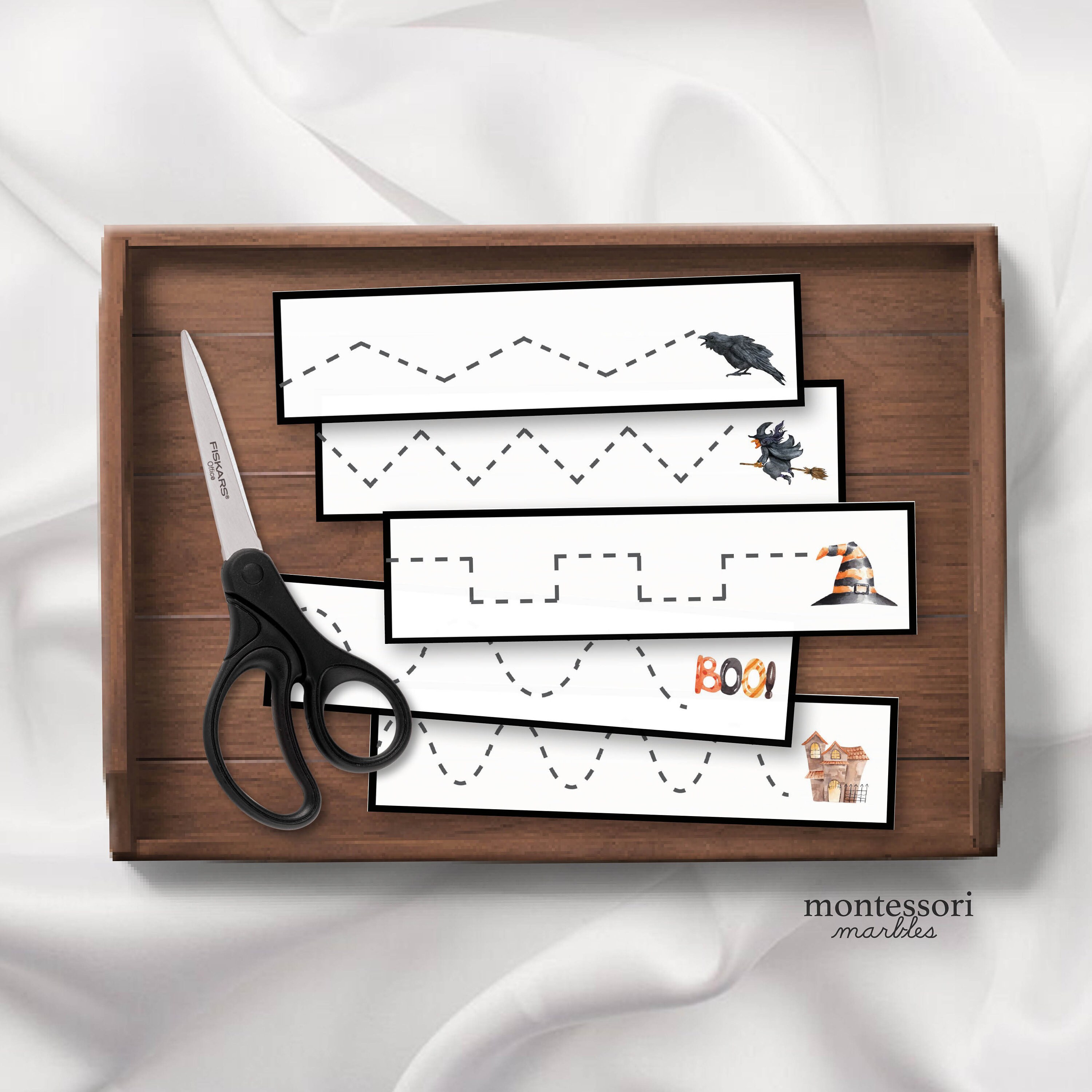 HALLOWEEN Cutting Strips for Prek Preschool Kindergarten - Etsy