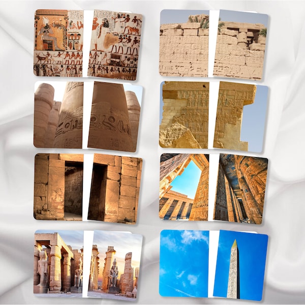 EGYPTIAN HIEROGLYPHS Complete the Pictures Activity | Montessori Inspired Printable | Beginner Visual Skills | Ancient Egypt History