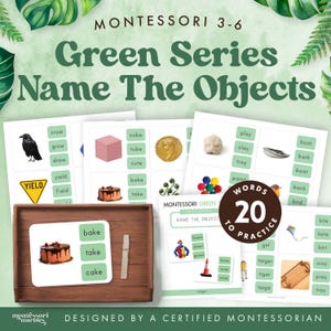 Montessori Green Series Phonogram Cards: Language Activity (Digital Download)