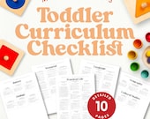Montessori Toddler Curriculum Checklist 1-3 | Scope and Sequence | Lesson Tracker | Homeschool Printable PDF