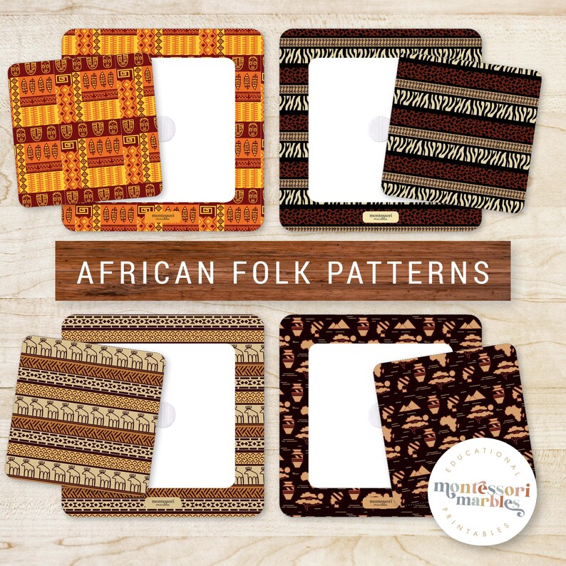 Africa Pattern Matching Cards | African Cultural Patterns Activity PDF ...