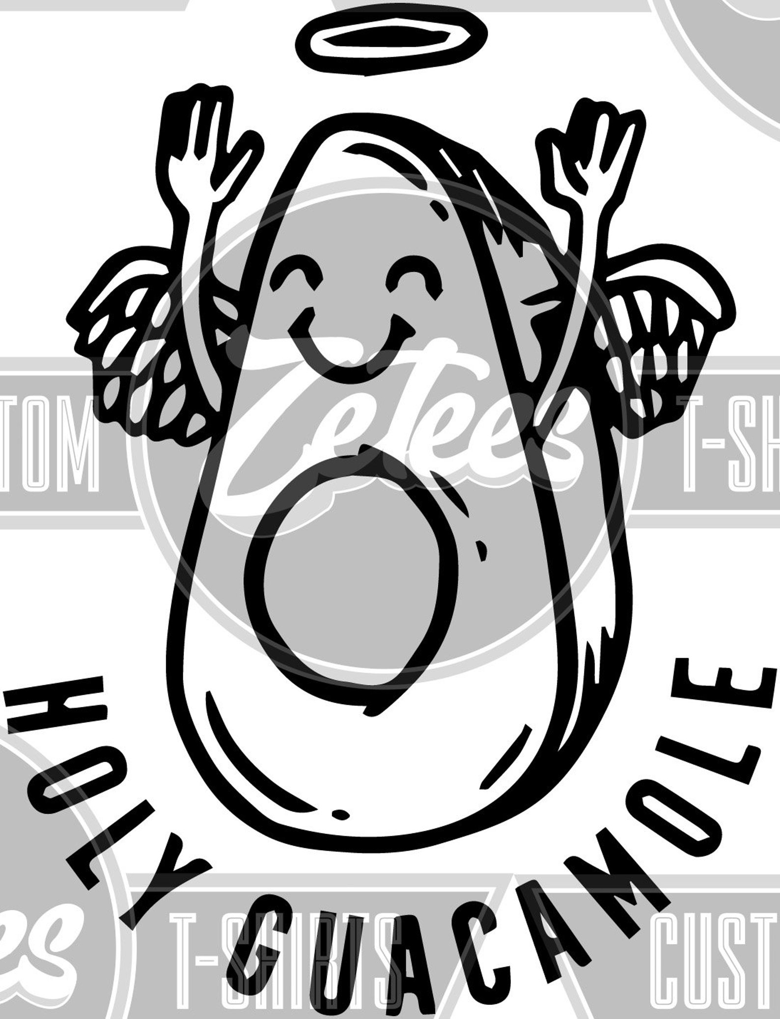 Holy Guacamole SVG Cut Out - Etsy