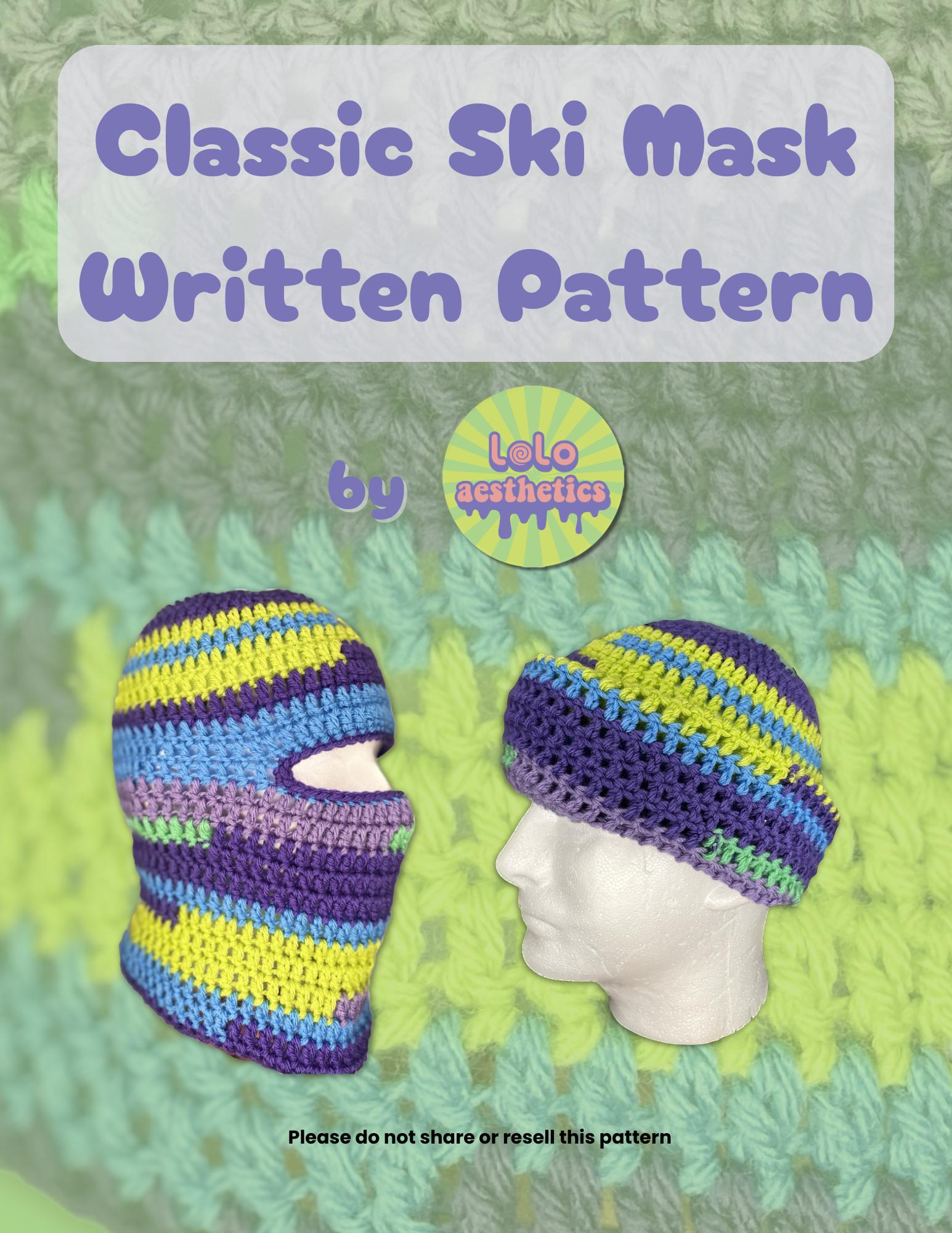 30 Ski Mask Crochet Patterns for Winter Warmth, Costume Play, and Statement Style 21 Classic Ski Mask Written Crochet Pattern