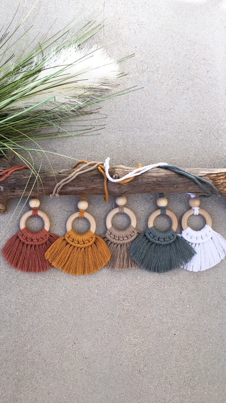 Macramé Pour Voiture - Diffuseur Charme Rétroviseur