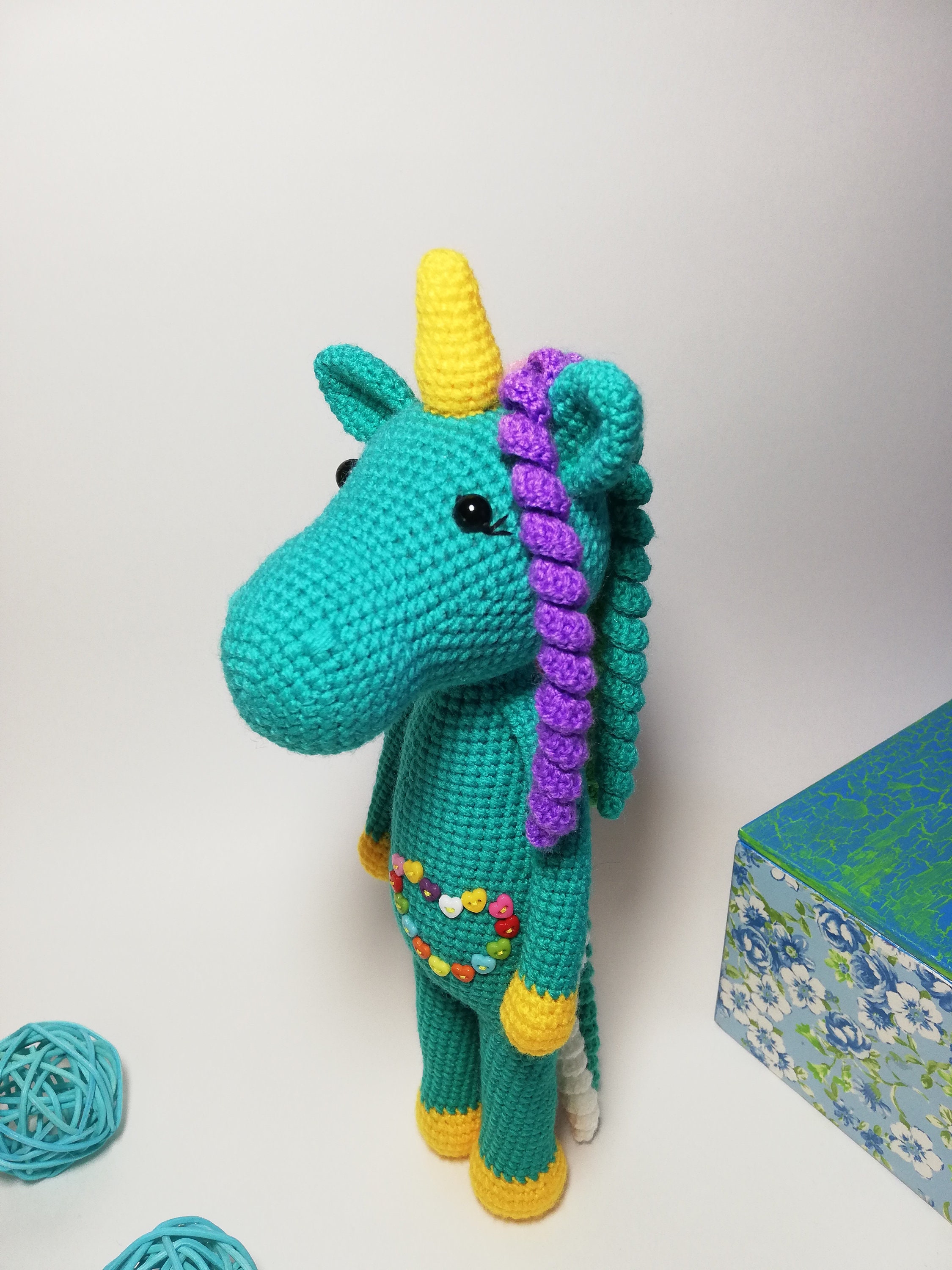 Stuffed unicorn amigurumi toys сrochet unicorn toy handmade | Etsy