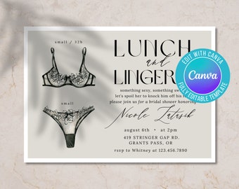 Despedida de soltera digital, despedida de lencería, despedida de soltera con lencería, invitación a despedida de soltera, invitación elegante, invitación de boda