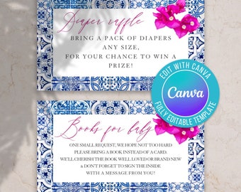 Inserciones digitales para baby shower griego, inserciones para baby shower griego