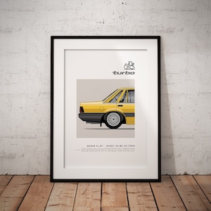 Holden VL BT1 rear - Classic Car Illustration - printable art