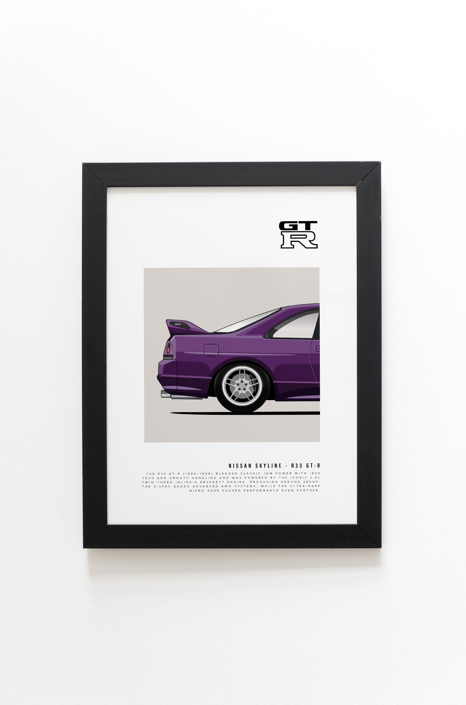 日産スカイライン R33 GT-R ミッドナイトパープル（リア
