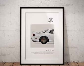 マツダ RX7 & RX8 世代進化ポスター - Etsy 日本