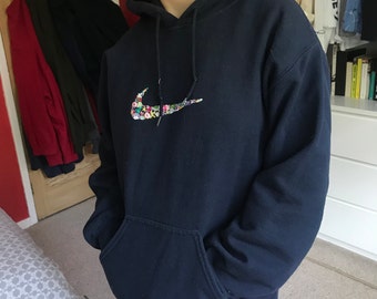 stitched nike hoodie