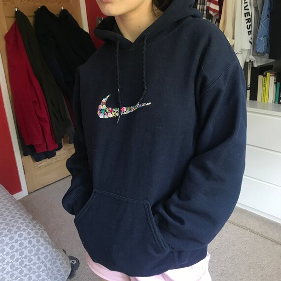 Embroidered Nike Custom Sweatshirt Hoodie Etsy etsy