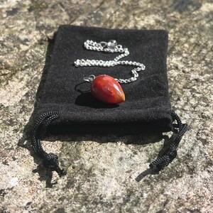 Multi Faceted Carnelian Pendulum