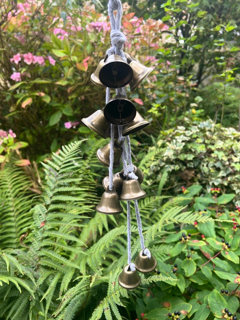 Grey Witches Bells, Witchbells, Witch Bells, Door Hanger, Wind Chime