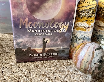 Moonology manifestation oracle card deck with guidebook by Yasmin Bowland