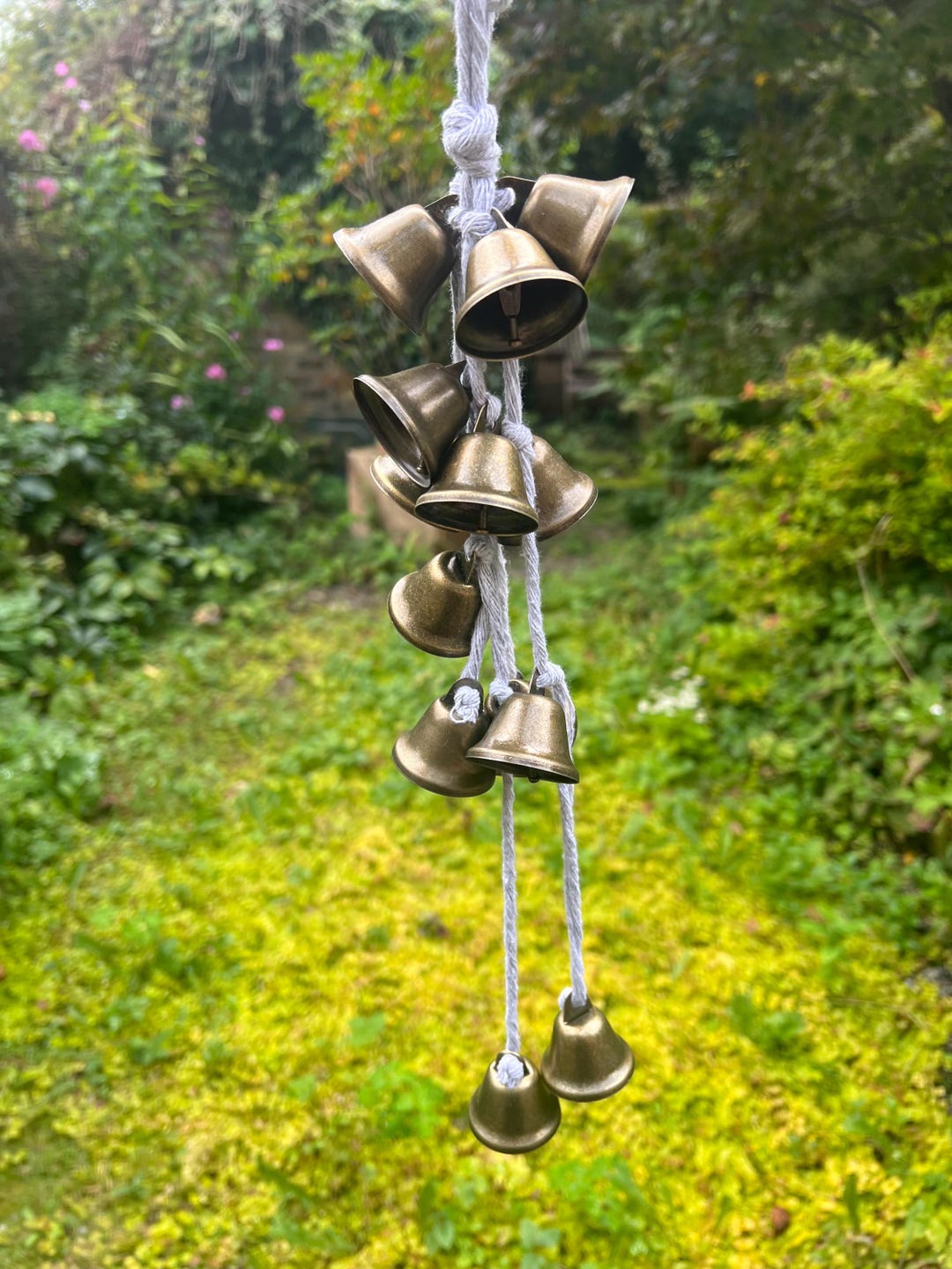 Grey Witches Bells, Witchbells, Witch Bells, Door Hanger, Wind Chime