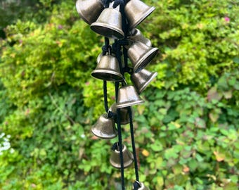 Black Witch Bells: Pagan Home Protection Door Hanger