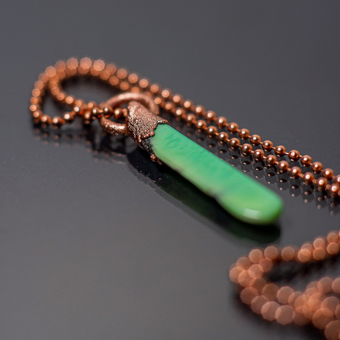 Copper Pendant Jewelry With Chrysoprasegift for Woman Etsy
