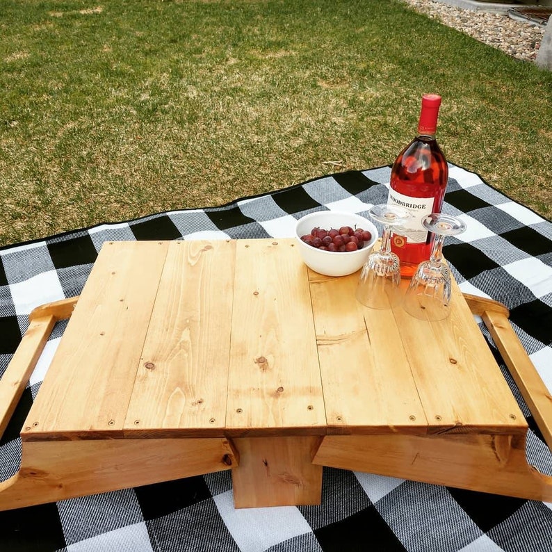 Picnic Basket/table Etsy