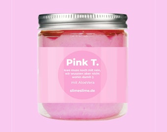 PINK T. ICEE & Rainbow Fragrance SLIME Accessories Reusable Jar, Elegant Stress Relief Luxury Slime Gift for Fun and Enjoyment