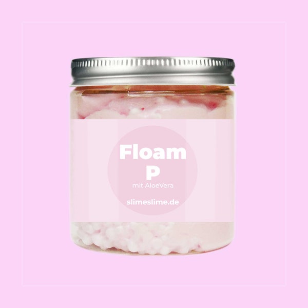Floam P FLOAM & Toasted Marshmallow Styrofoam Balls Reusable SLIME JAR, Elegant Professional Scented Slime Supplies for Gift