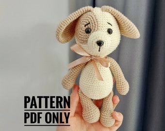 Crochet Beagle Puppy Pattern, Amigurumi Dog (PDF Pattern)