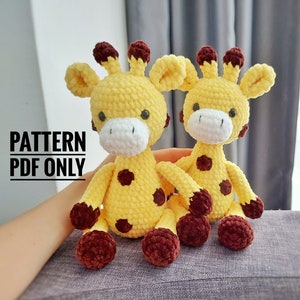 Giraffe Crochet Pattern: Amigurumi Plush Toy (PDF Pattern)