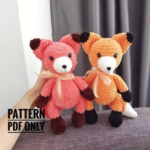 Crochet Fox Amigurumi Pattern – Red Fox Plush Toy (PDF)