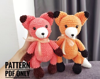 Fuchs Amigurumi Häkelanleitung - Rotfuchs Plüschtier (PDF)