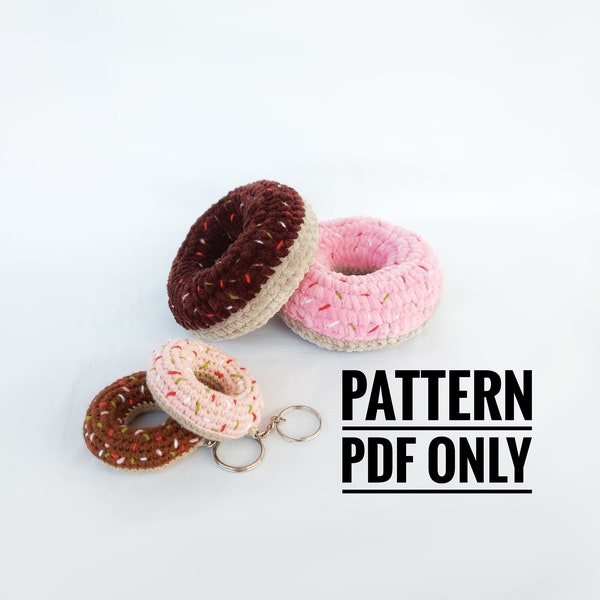 Crochet donut trinket patern, Crochet Donut Pattern, Amigurumi Donut Pattern, PDF Crochet Pattern, PDF File