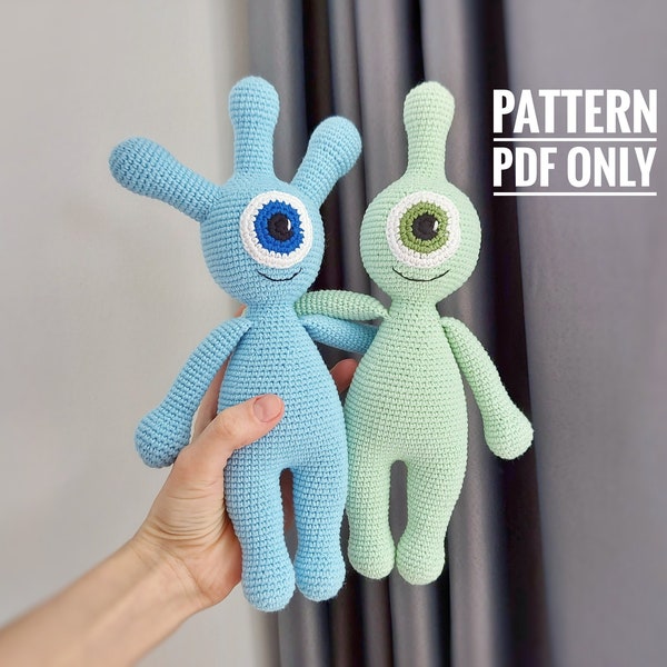 Alien Child Amigurumi Pattern, Crochet toys patern, pattern amigirumi