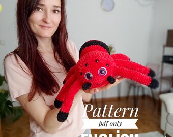 Crochet Spider Pattern: Amigurumi Plush Toy PDF Tutorial