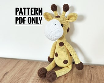 Giraffe Amigurumi Crochet Pattern (PDF)