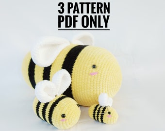 Bee Amigurumi Häkelanleitung: Anfänger-Plüschtier (PDF-Häkelanleitung)