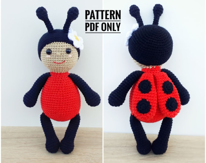 Crochet Ladybug Pattern / Amigurumi Pattern PDF / English Crochet ...