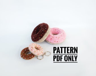 Crochet donut trinket patern, Crochet Donut Pattern, Amigurumi Donut Pattern, PDF Crochet Pattern, PDF File