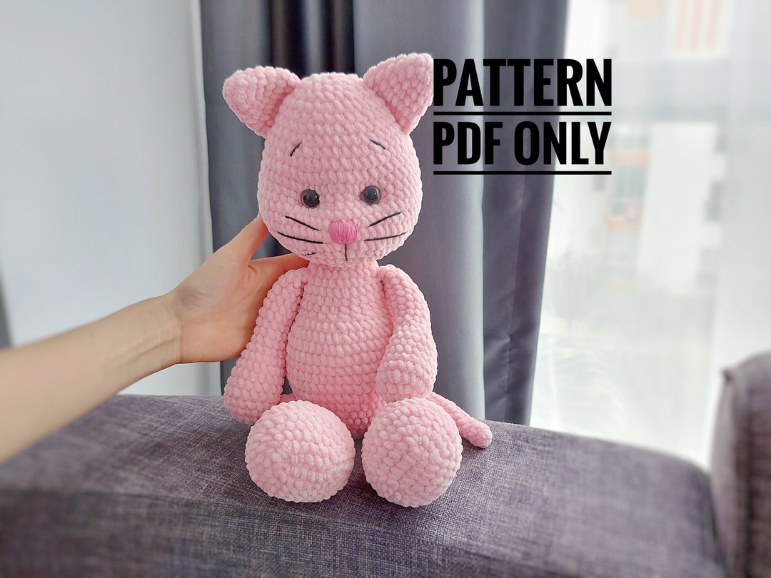 Crochet Cat Doll Pattern Cat Amigurumi Pattern Seamless Etsy