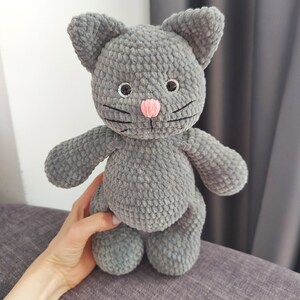 Virkat kattamigurumimönster: Kattungeplyschleksak (PDF) bild 4