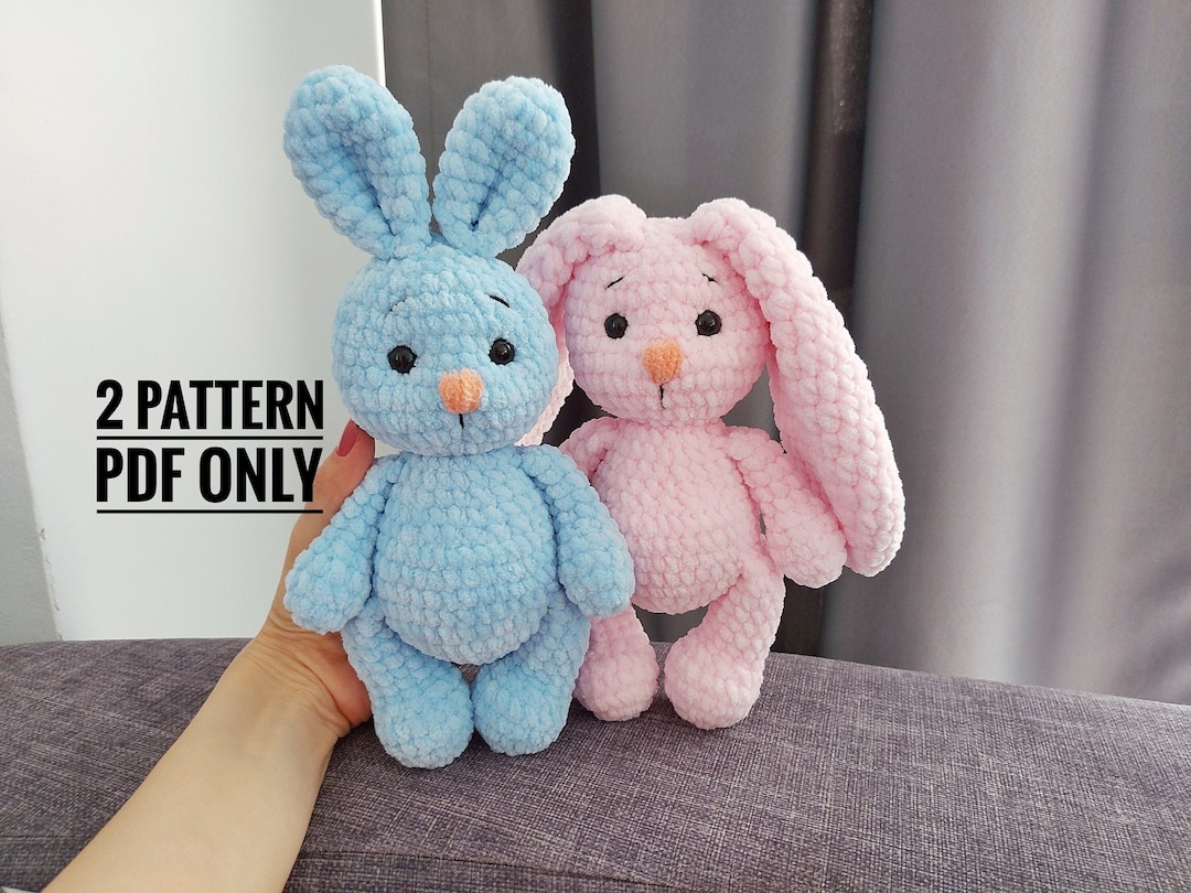 Crochet Bunny Pattern PDF (english) | Plush Amigurumi Rabbit Tutorial ...