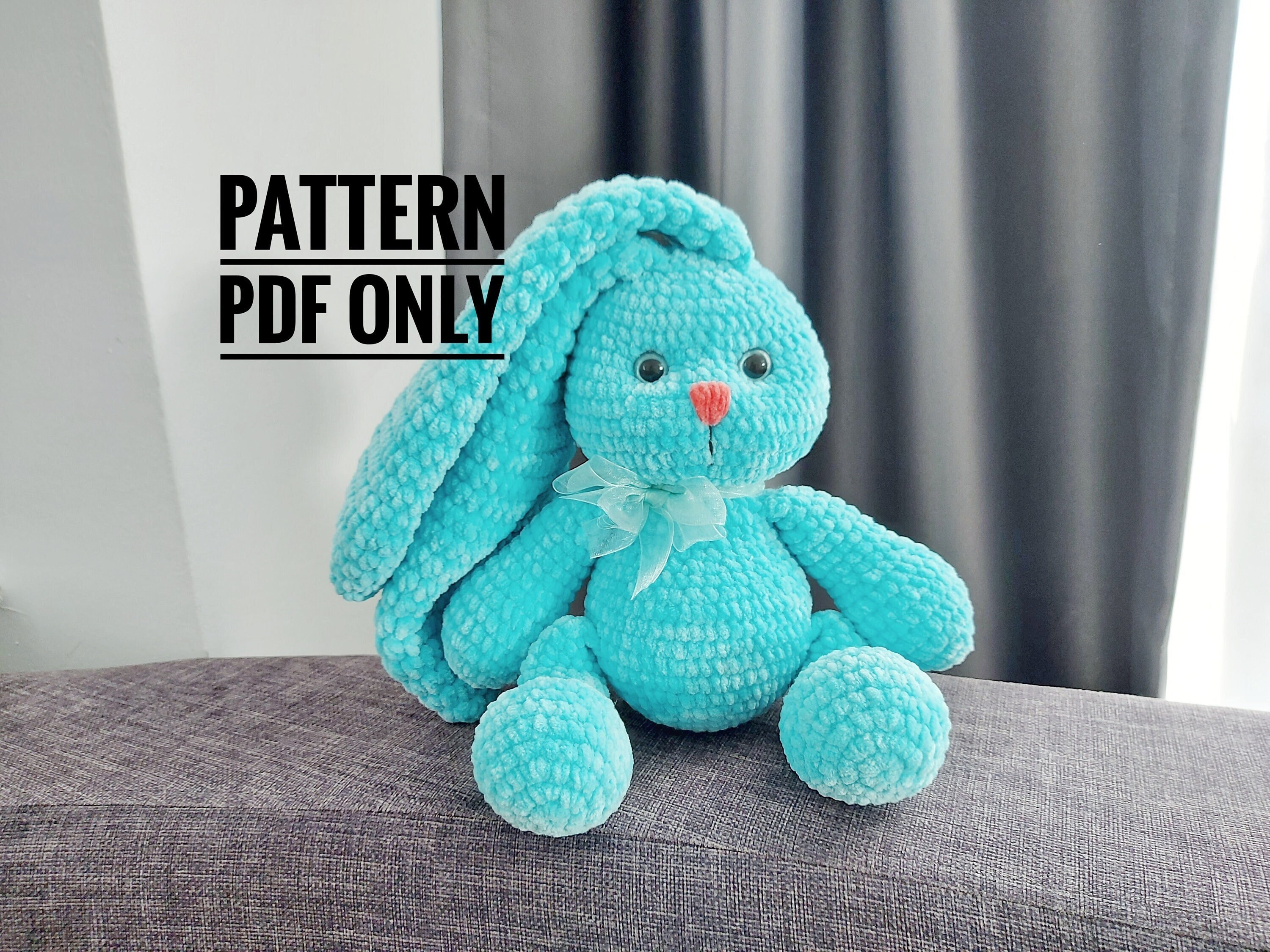 Crochet Bunny Plushie/ Cutie Rabbit Plush/ Amigurumi Bunny/ Crochet Plushies/  Animal Plushies/ Amigurumi Animals/ Kawaii/ Christmas Gift 
