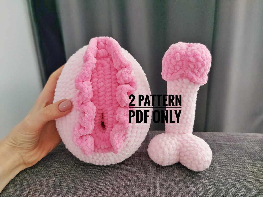 Crochet Plushie Penis And Vulva Pattern Crochet Vagina Pattern Amigurumi Pattern Pdf Penis