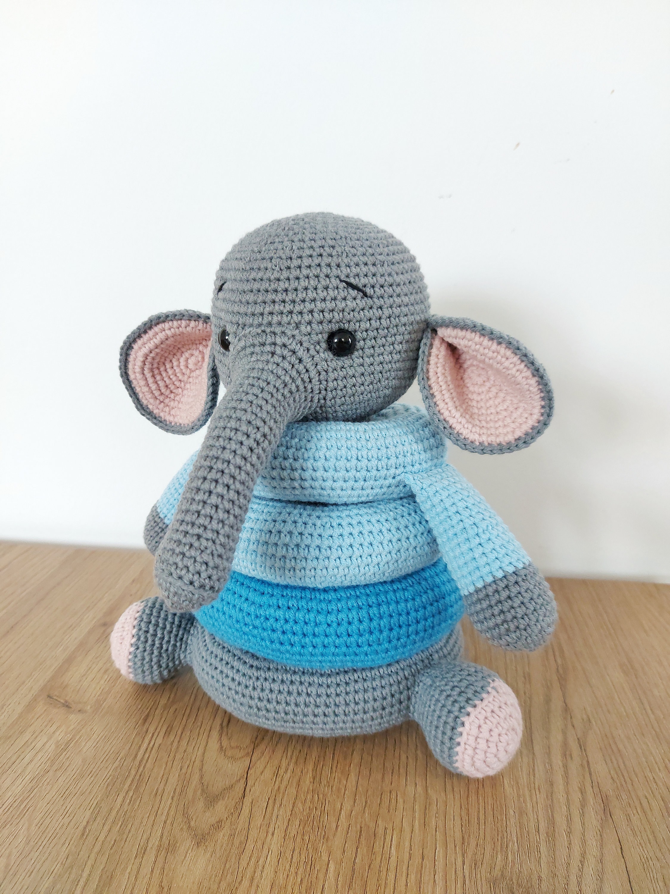 40 Elephant Crochet Patterns for Amigurumi, Plushies, Loveys, and Nursery Decor 2 Crochet Stacking Elephant Toy Pattern: Montessori Jungle