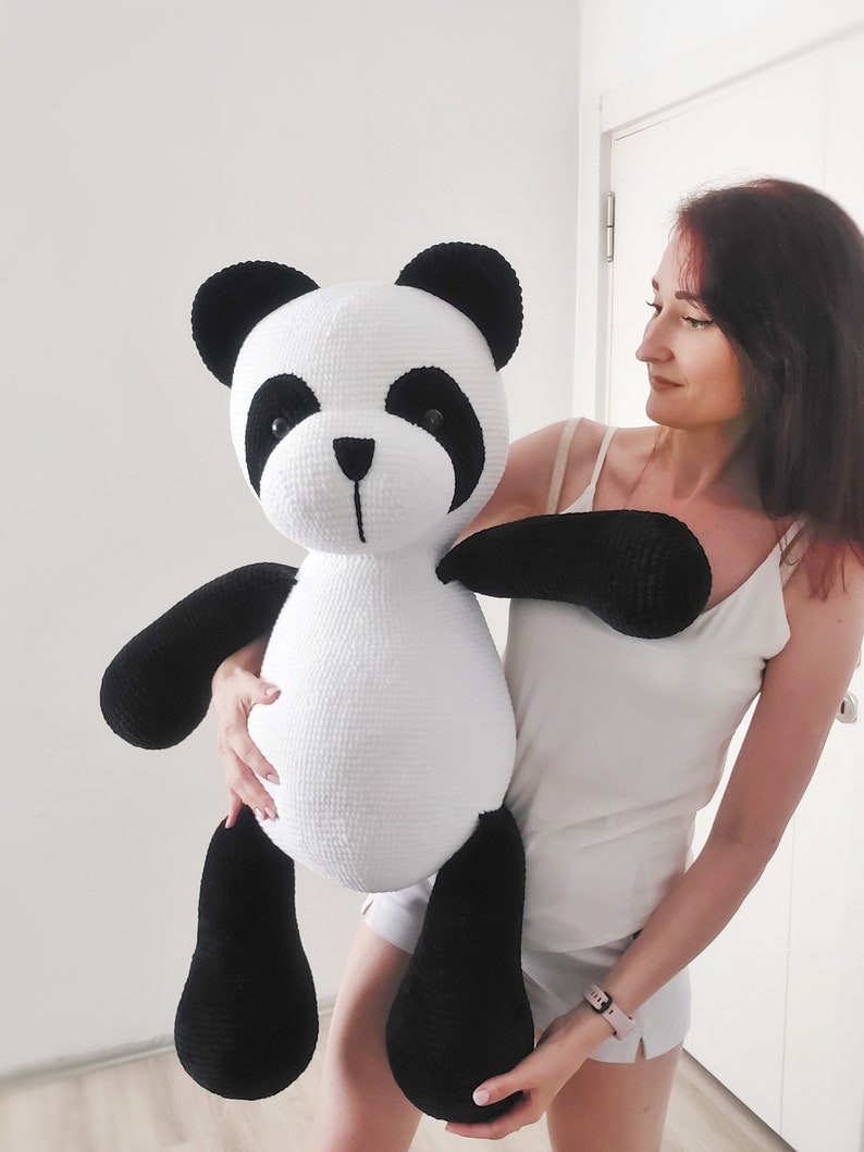 PDF plush big panda Crochet Pattern, big bear Crochet Pattern, big panda Amigurumi Pattern English image 6