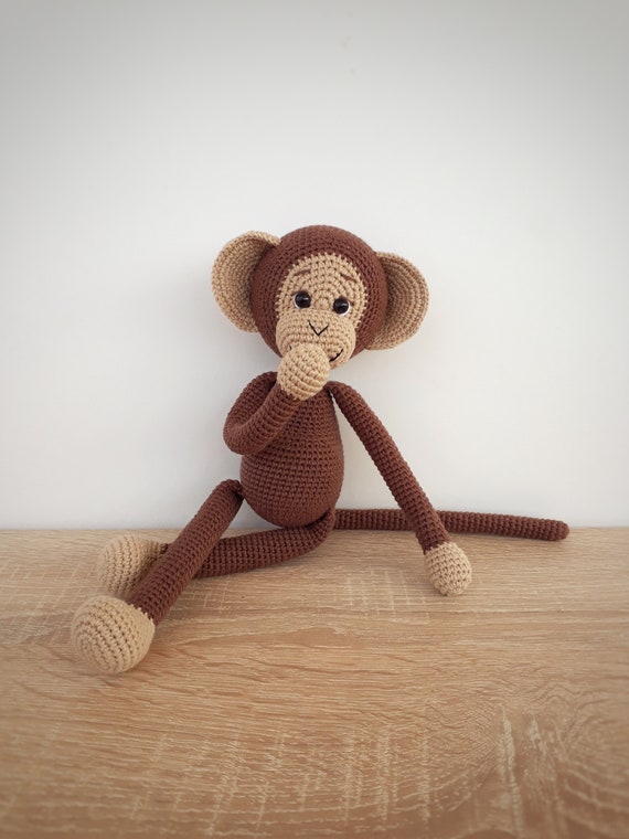 Cute Monkey Crochet Stuffed Animal