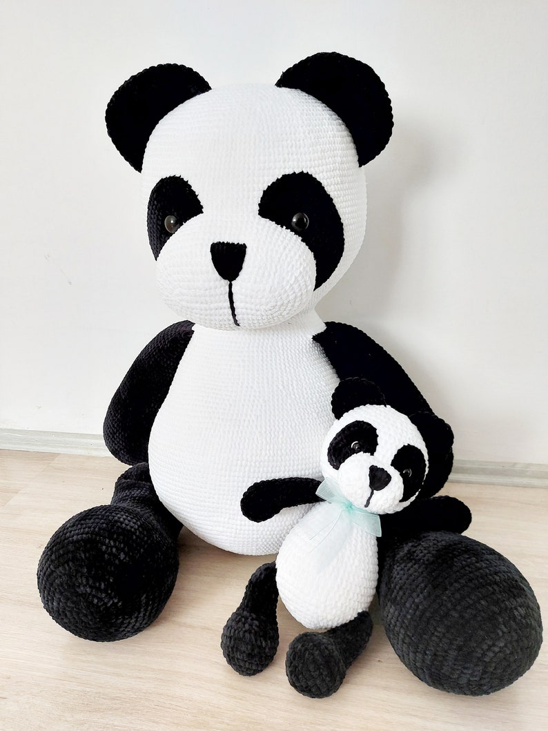 PDF plush big panda Crochet Pattern, big bear Crochet Pattern, big panda Amigurumi Pattern English image 7