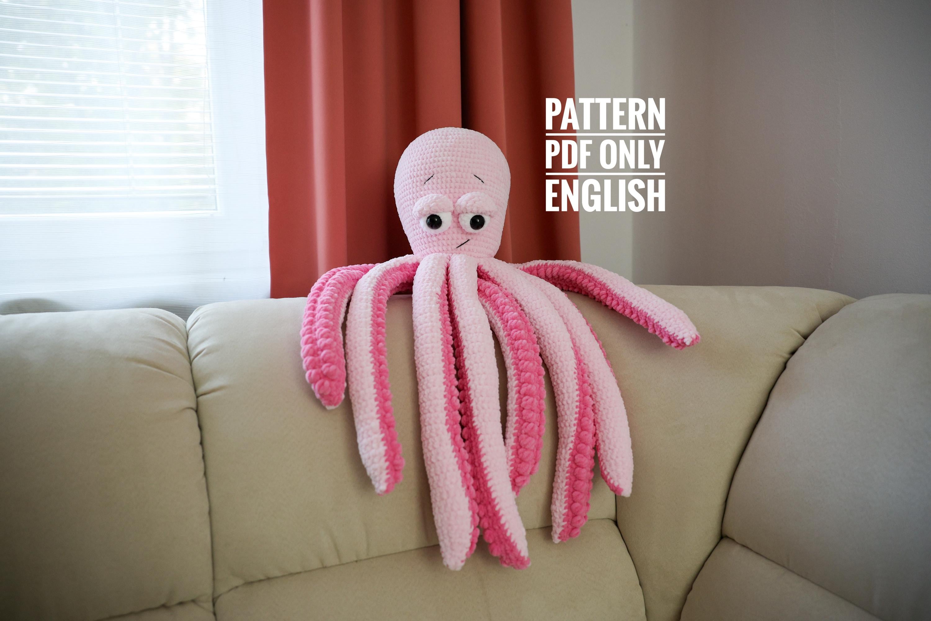 30 Giant Octopus Crochet Patterns for Plush Ocean Decor and Amigurumi Play 24 Giant Octopus Crochet Pattern: Amigurumi Plush Toy (PDF)
