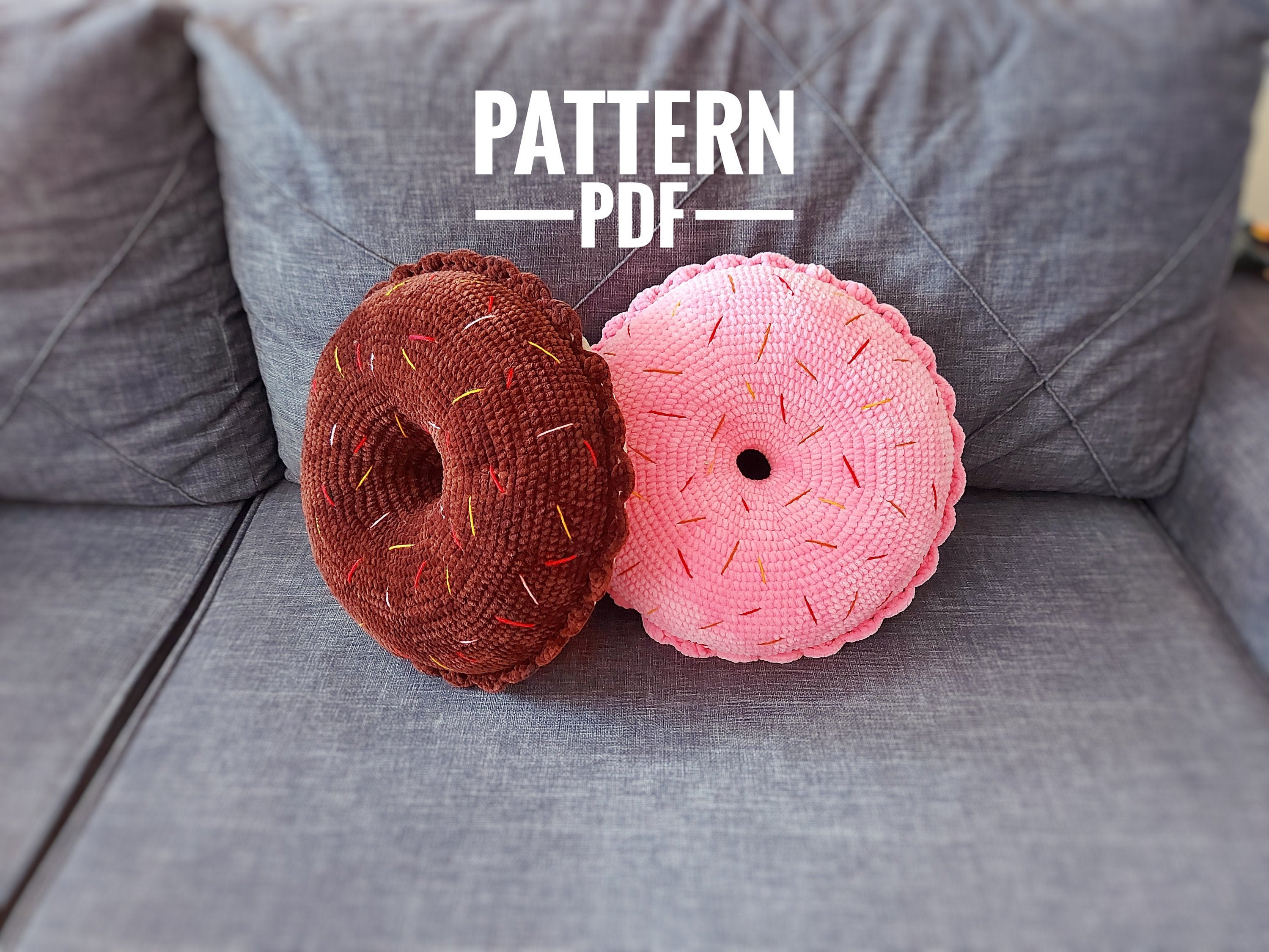 Donut Pillow Crochet Pattern: Crochet pattern