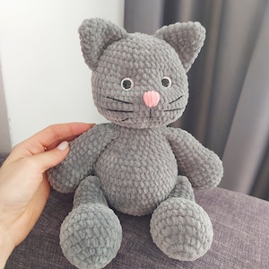 Virkat kattamigurumimönster: Kattungeplyschleksak (PDF) bild 5