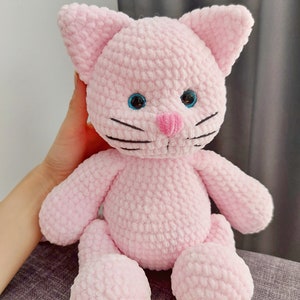 Virkat kattamigurumimönster: Kattungeplyschleksak (PDF) bild 2