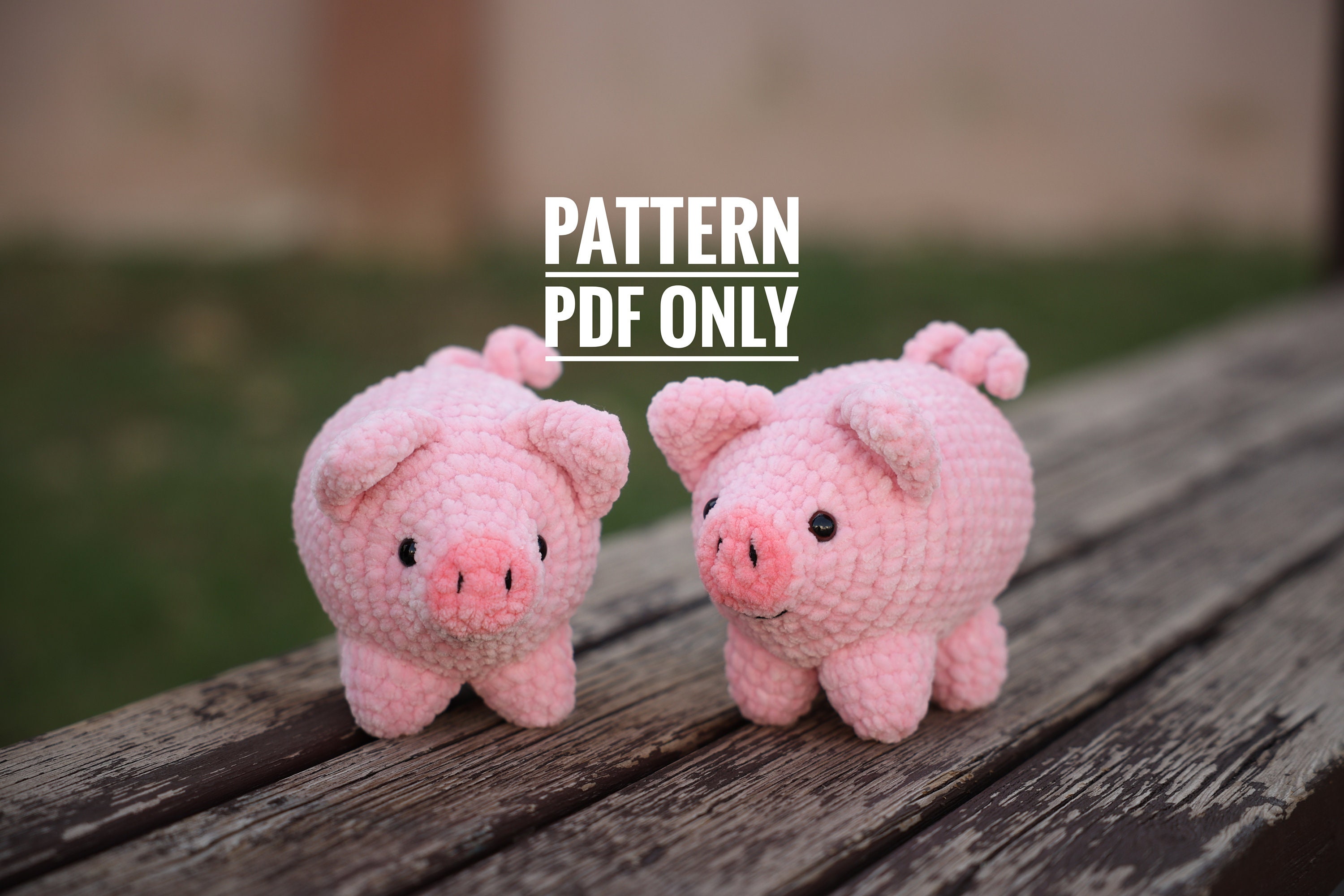 32 Our List of Adorable Crochet Pigs: Create Your Own Pig Plushie! 5 Pig Amigurumi Crochet Pattern Plush Toy